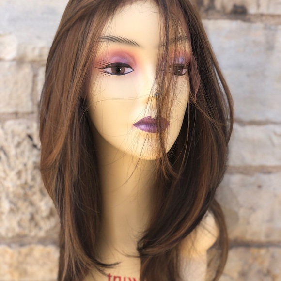Fulllace Copper Ginger Brown Wig - Picture 14 of 16